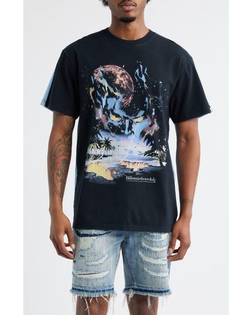 BBCICECREAM Blue Bb Beyond Reversible Graphic T-Shirt for men