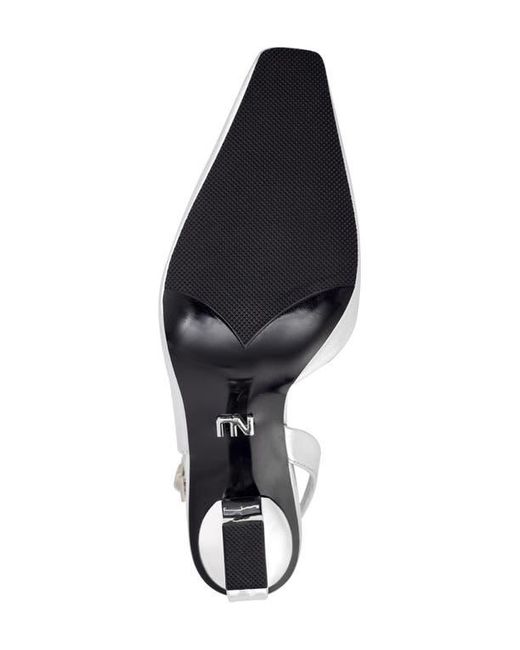Ninety Union White Rain Slingback Pump