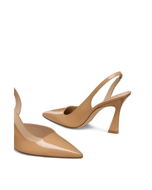 Stuart Weitzman Natural Vinnie 85 D'Orsay Slingback Pump