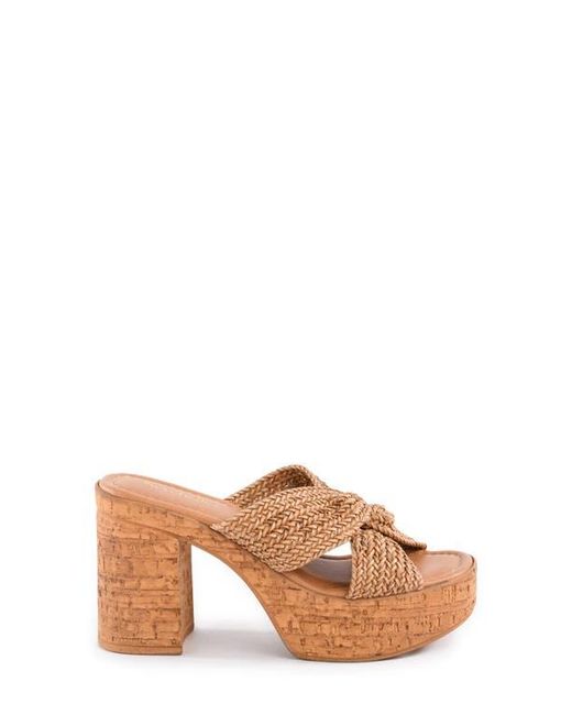 Seychelles Brown Adorned Platform Sandal