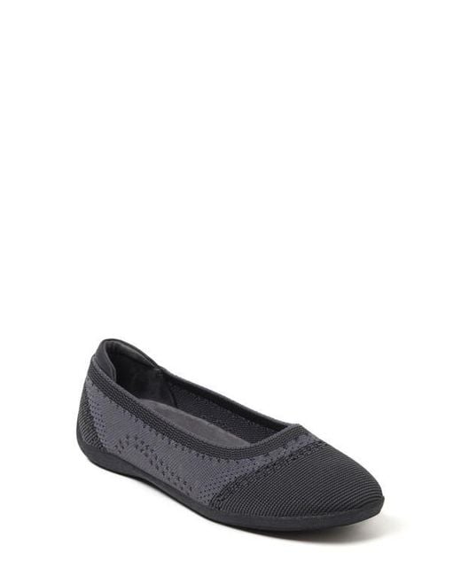 Dearfoams Blue Misty Ballet Flat