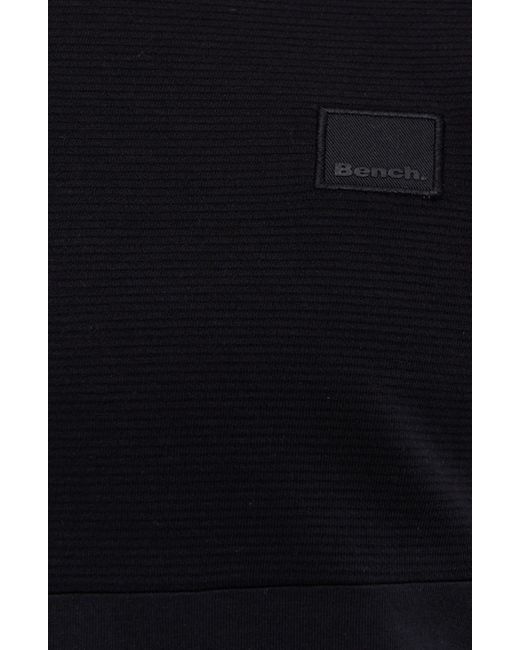 Bench Black Darfiti Logo Patch Cotton T-shirt for men