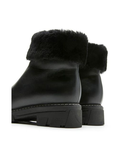 La Canadienne Black Abba Genuine Shearling Lined Waterproof Bootie