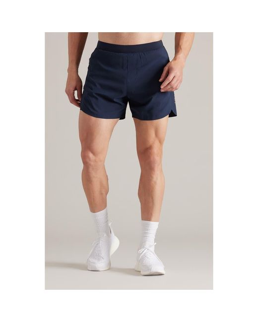 Rhone Men's Blue Extra Mile 5-Inch Running Shorts