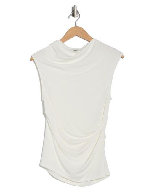 Jonathan Simkhai White Casmi Ruched Top