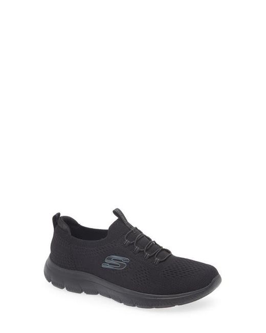 Skechers Black Summits Knit Sneaker
