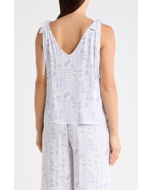 Splendid Blue Tie Strap Tank