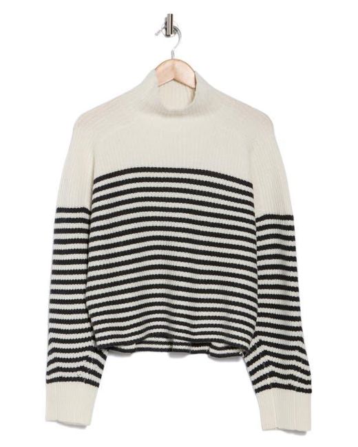 Rag & Bone White Taavi Striped Wool & Cashmere Blend Sweater