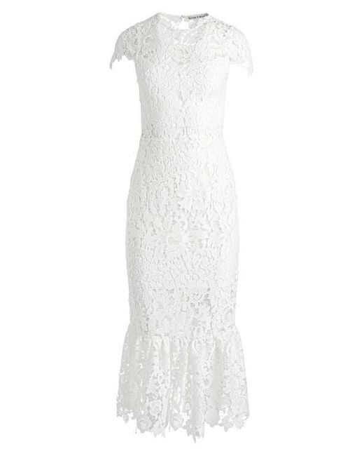 alice and olivia clover lace dress Alice + Olivia Clover Open Back Midi Dress, Size 2
