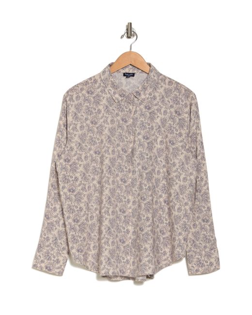 Splendid Multicolor Versailles Floral Cotton Blend Button-up Shirt