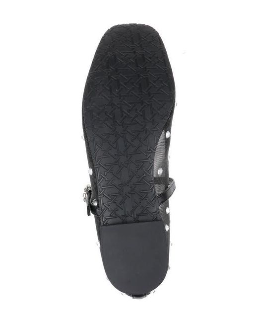 Badgley Mischka Black Kaya Mary Jane Flat
