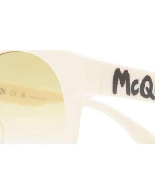 McQueen Multicolor 55Mm Gradient Round Sunglasses