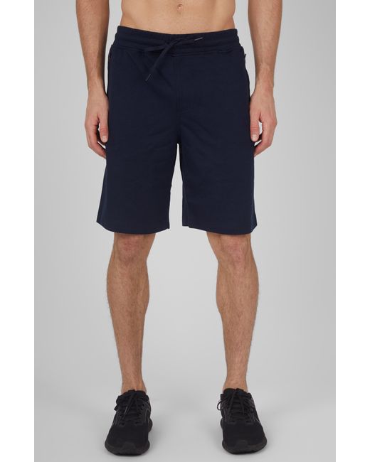 90 Degrees Blue Zip Pocket Shorts for men