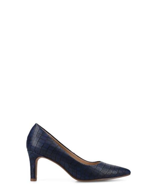 Journee Collection Blue Scylee Pump