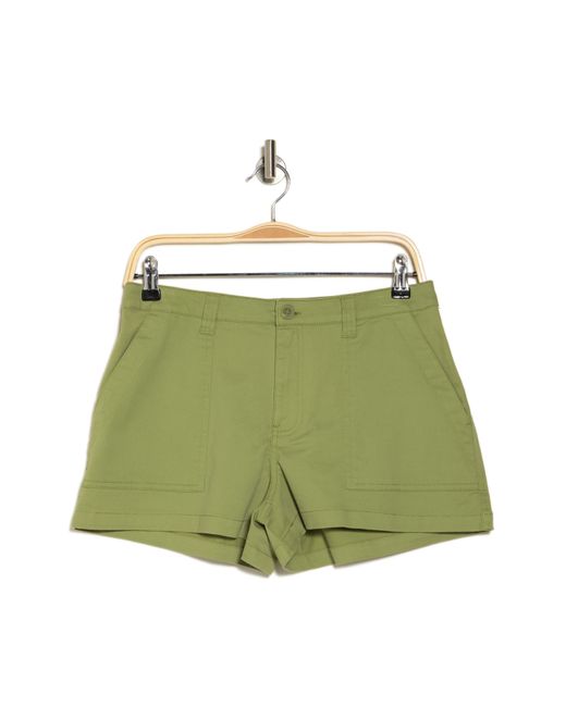 Abound Green Mid Rise Utility Shorts