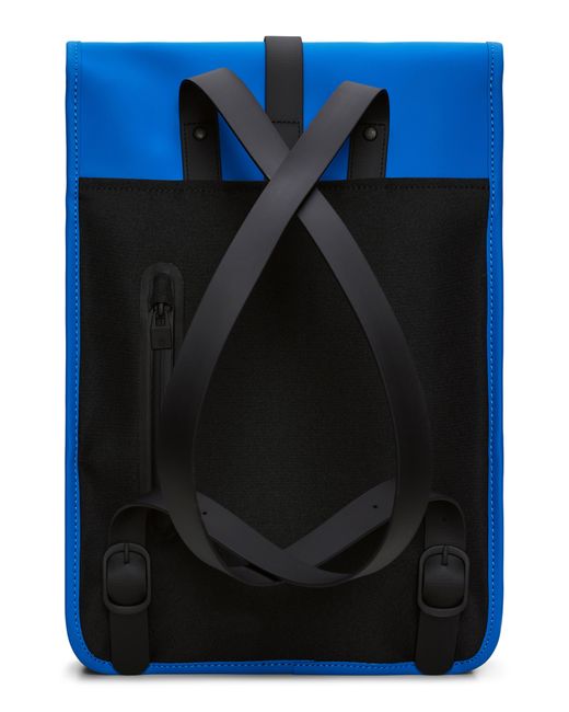 Rains Blue Mini Waterproof Backpack for men