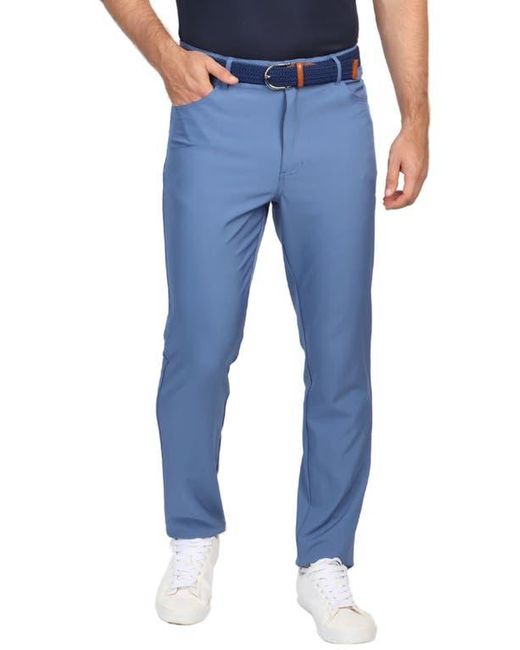 Tailorbyrd Blue Five-Pocket Performance Pants for men