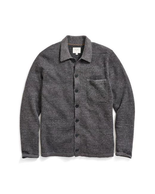 Billy Reid Black Lima Alpaca Blend Cardigan for men