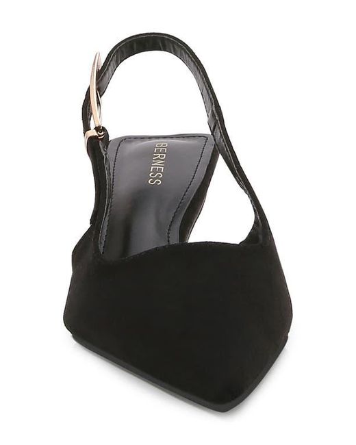 BERNESS Black Cassandra Kitten Heel Pump