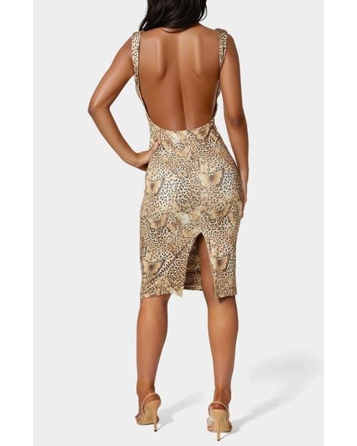 bebe open back dress High Neck Open Back Midi Dress Black