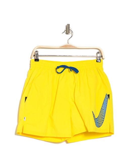 Nike 5inch Volley Swim Shorts in Yellow for Men Lyst