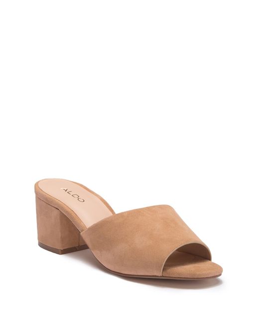 mule block heel sandal