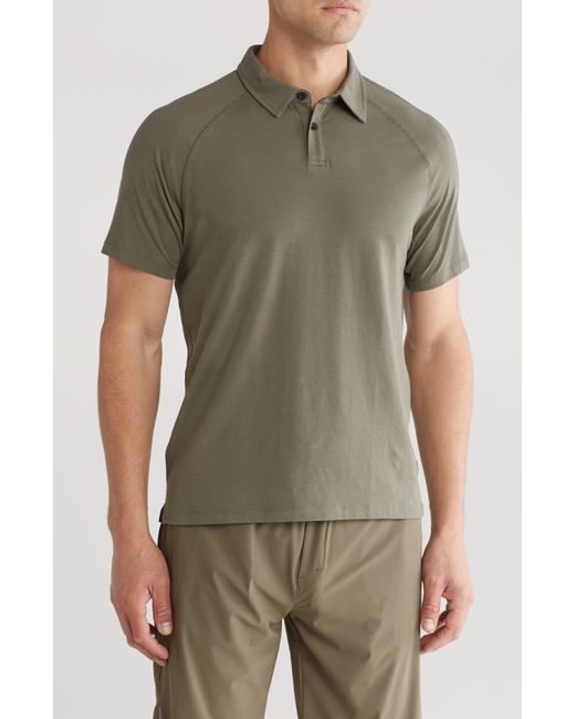 Kenneth Cole Green Active Stretch Polo for men