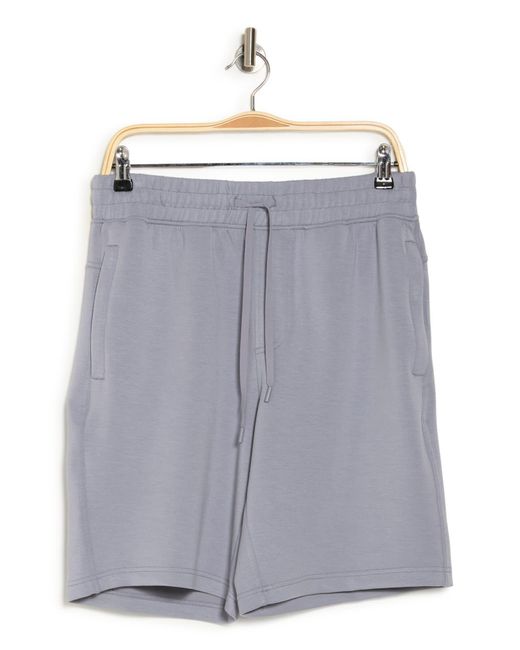 90 Degrees Gray Softlite Scuba Shorts for men