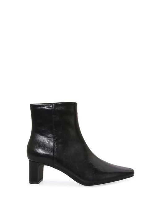 BERNESS Black Crinkle Textured Bootie