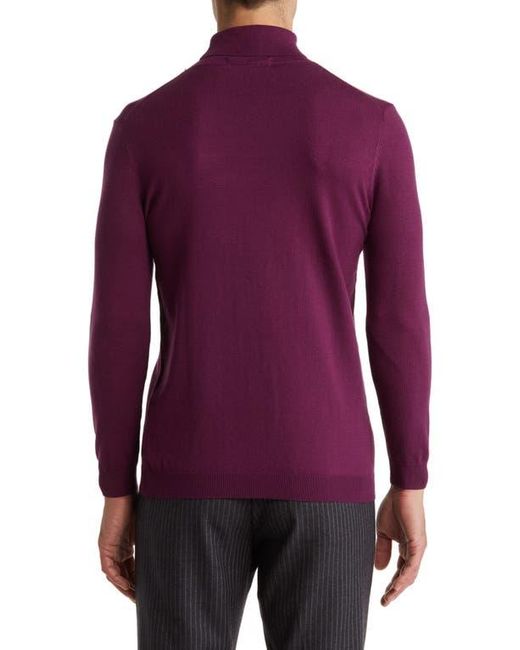 Tom Baine Purple Performance Turtleneck Sweater for men