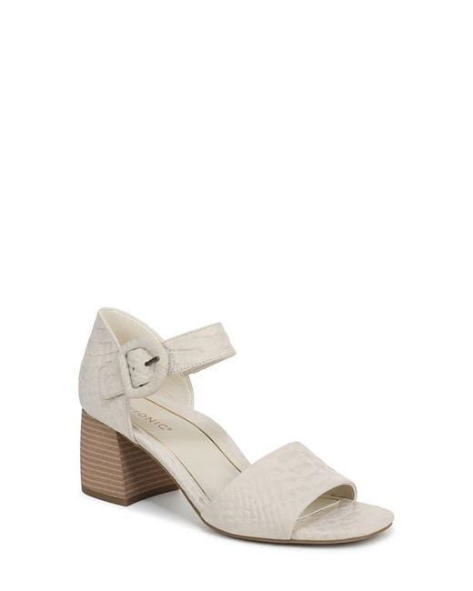 Vionic White Chardonnay Block Heel Sandal