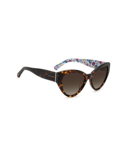 Kate Spade Brown Paisleigh 55mm Gradient Cat Eye Sunglasses