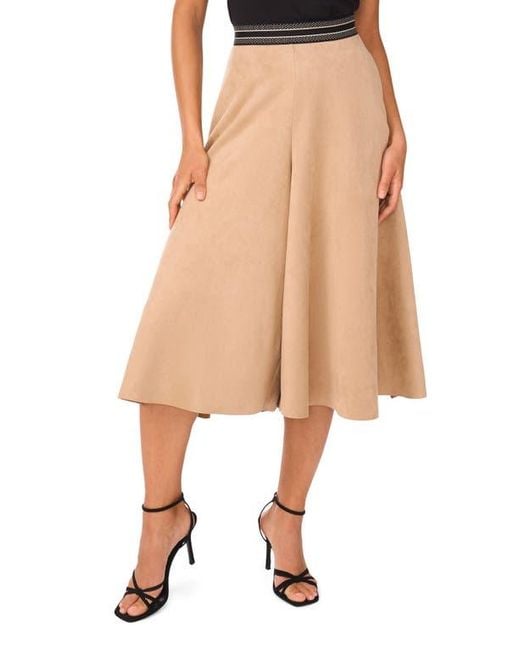 Halogen® Multicolor Faux Suede Wide Leg Culottes