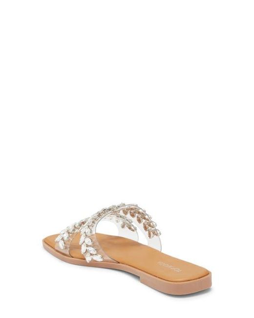 Top Moda Metallic Dubau Slide Sandal