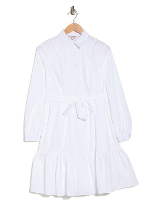 Nanette Lepore White Amber Stitch Midi Dress