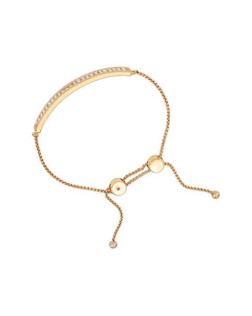 Vince Camuto Metallic Pavé Crystal Bar Slider Bracelet