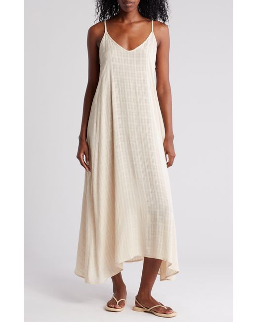 Nordstrom Natural Flowy Cover-up Maxi Dress
