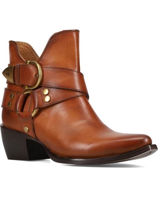 Frye Brown Sacha Harness Bootie