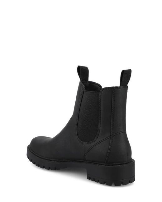 Journee Collection Black Blanche Chelsea Boot