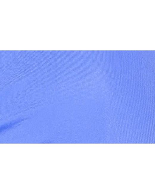 ViX Blue Solid Beads Triangle Bikini Top