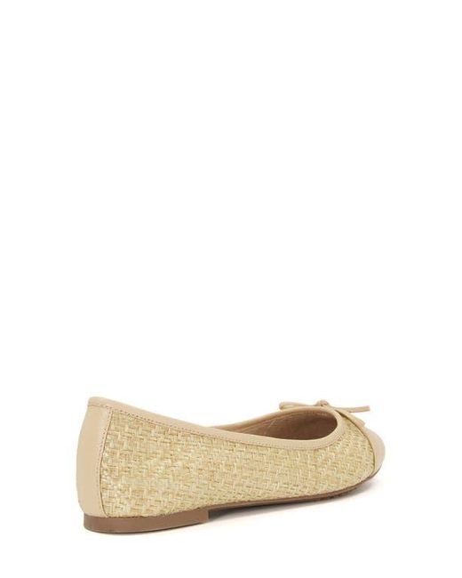 Dune Natural Hallo Ballet Flat