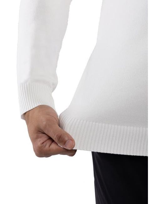 Xray Jeans White Crewneck Knit Pullover Sweater for men