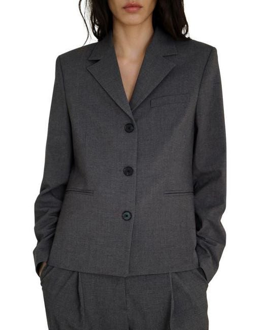 Mango Black Suit Blazer
