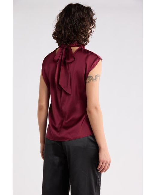 Sanctuary Red Scarf Satin Top