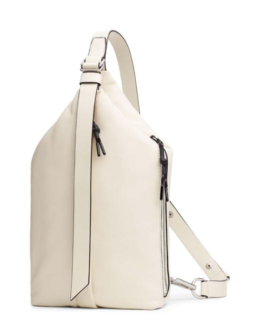Rag & Bone White Hayden Sling - Leather And Recycled Materials Large Crossbody Bag