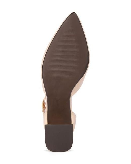 LONDON RAG Natural Myla Pointed Toe Pump