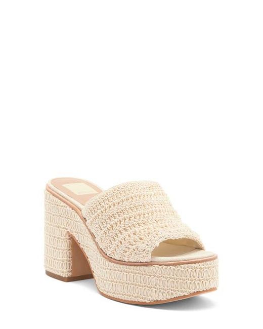 Dolce Vita Natural Ladin Platform Slide Sandal
