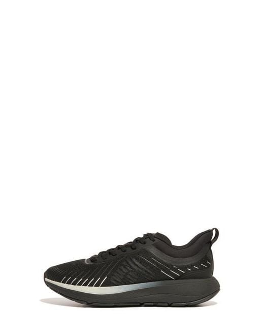 Fitflop Black Ff Runner Mesh Sneaker