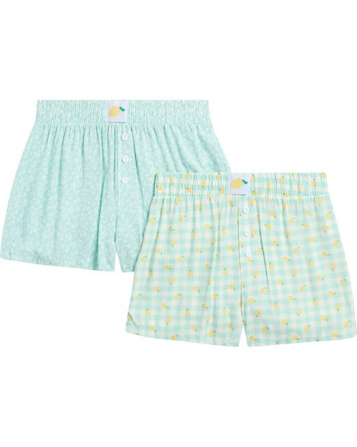 Tart Collections Blue Challis Oriel 2-Pack Boxer Shorts