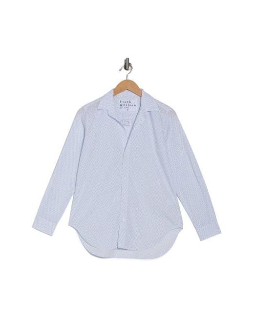 Frank & Eileen Blue Classic Cotton Button-Up Shirt
